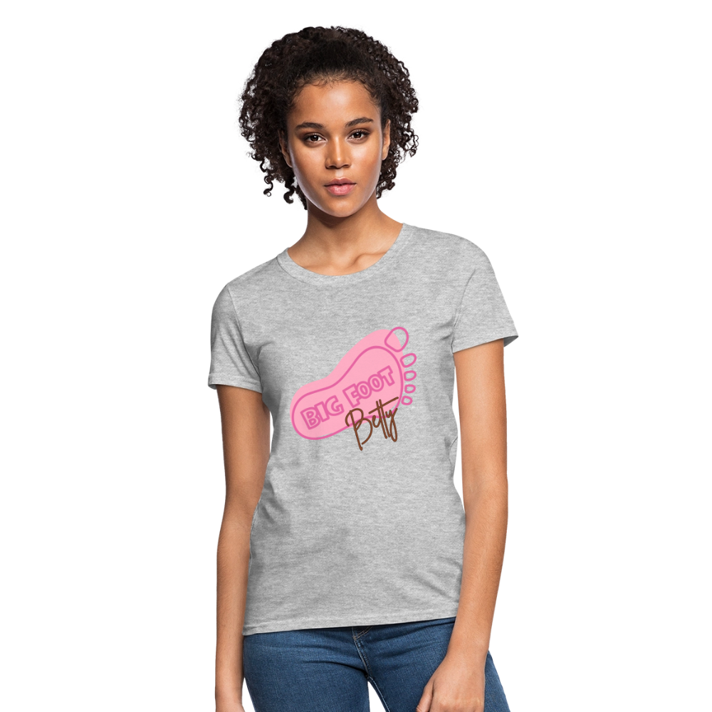 Women's T-Shirt - BFB FootPrint - heather gray