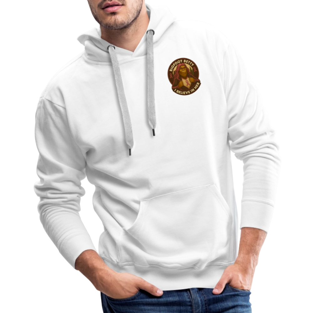 Men’s Premium Hoodie - I Believe In Her (F/B) (RETRO) - white