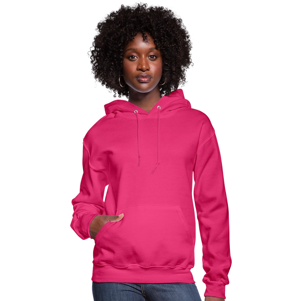 Women's Hoodie - Where Myth Meets Mission (RETRO) - fuchsia