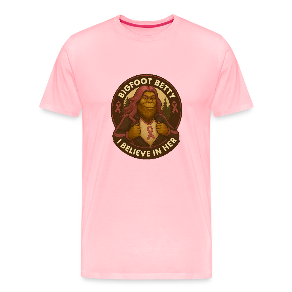 Men's Premium T-Shirt - I Believe In Her (RETRO) - pink