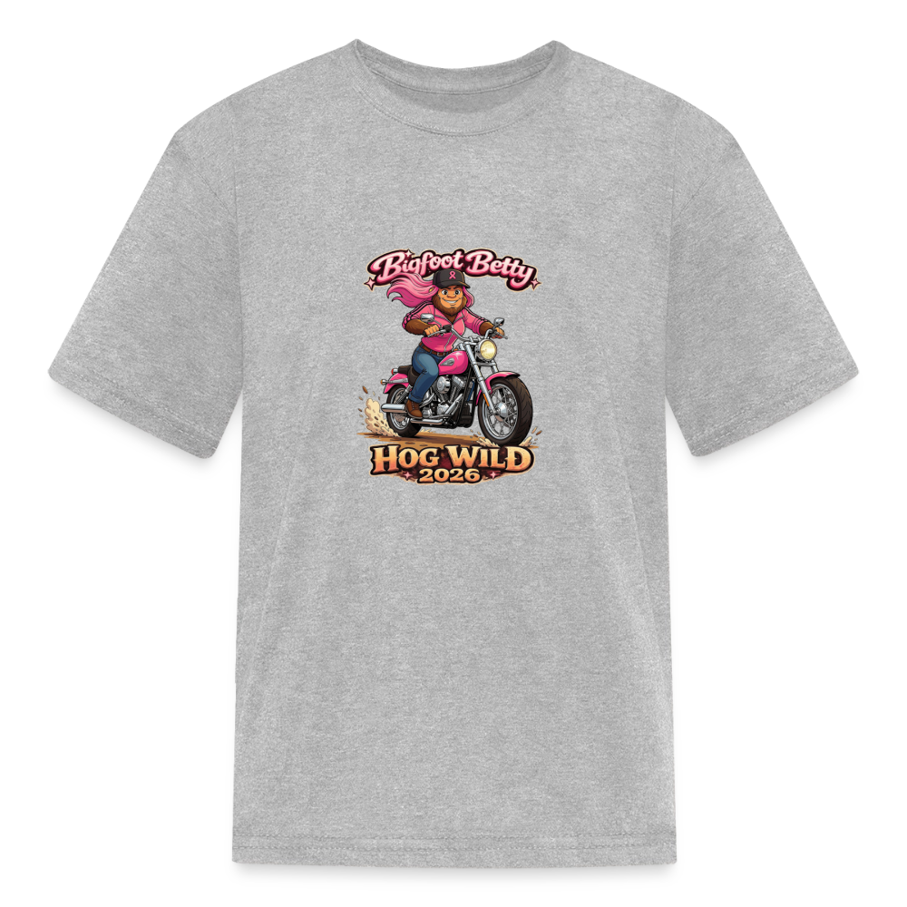 Kids' T-Shirt - BFB Hog Wild - MOTORCYCLE - heather gray