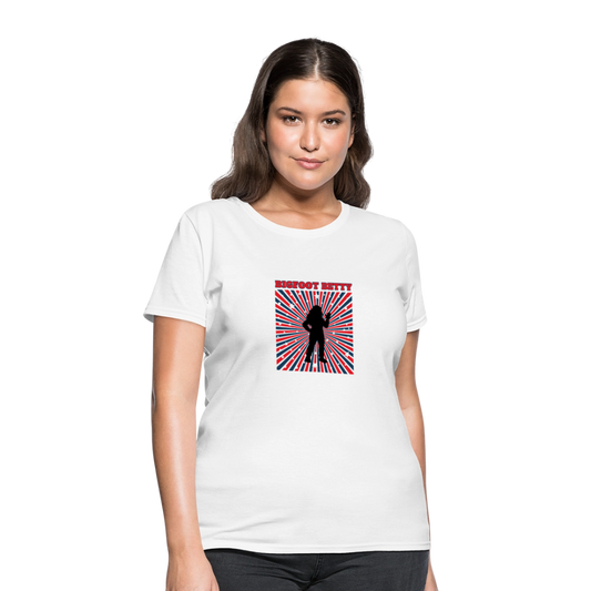 BFB July 4 - Starburst Women's T-Shirt - white