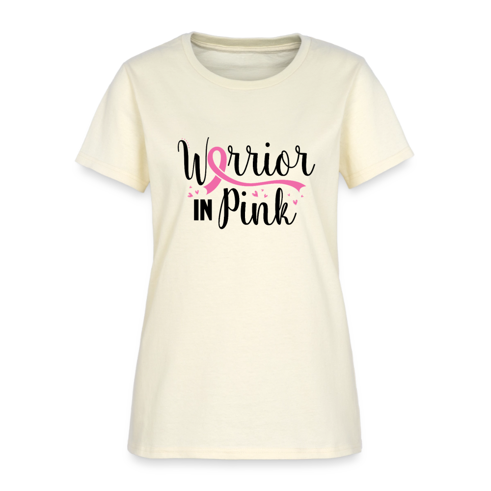 Women's Warrior in Pink T-Shirt - off white