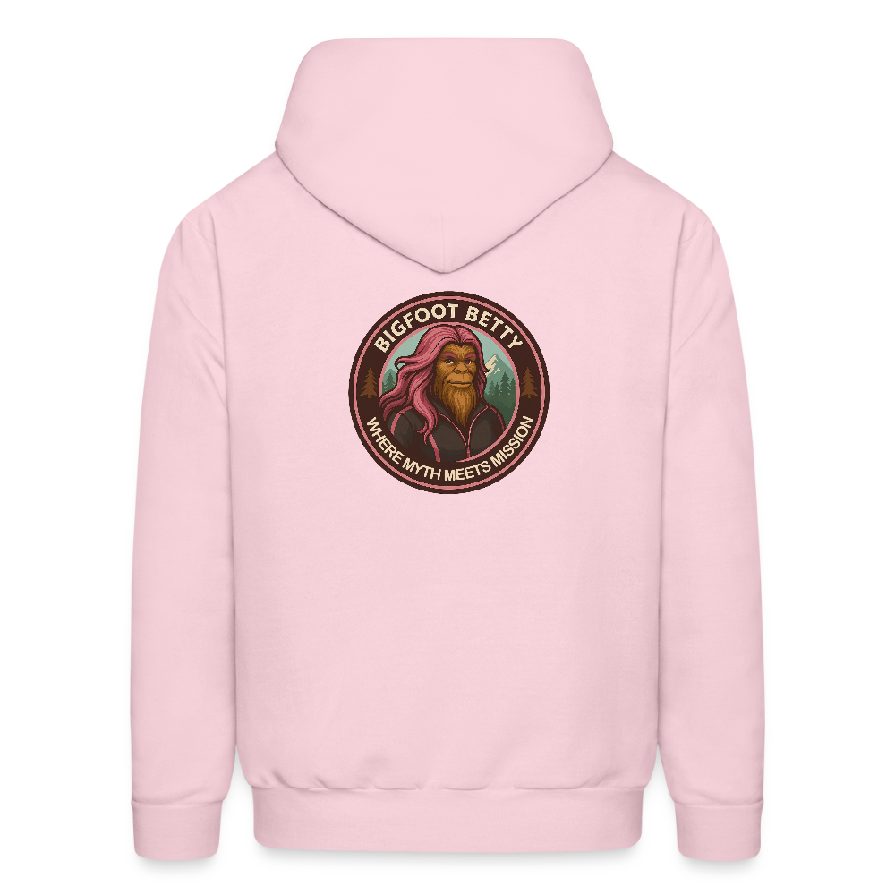 Men's Hoodie - Where Myth Meets Mission (RETRO) - pale pink