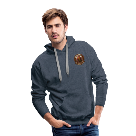 Men’s Premium Hoodie - I Believe In Her (F/B) (RETRO) - heather denim
