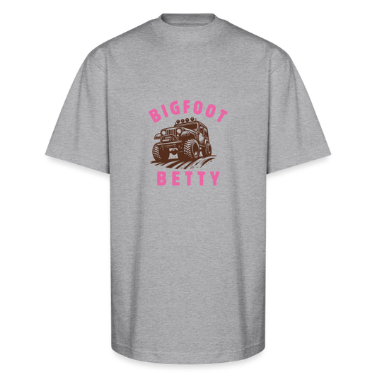 Unisex Oversized Heavyweight T-Shirt - BFB Jeep - heather gray