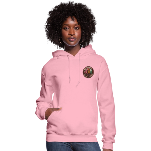 Women's Hoodie - Where Myth Meets Mission (F/B) (RETRO) - classic pink