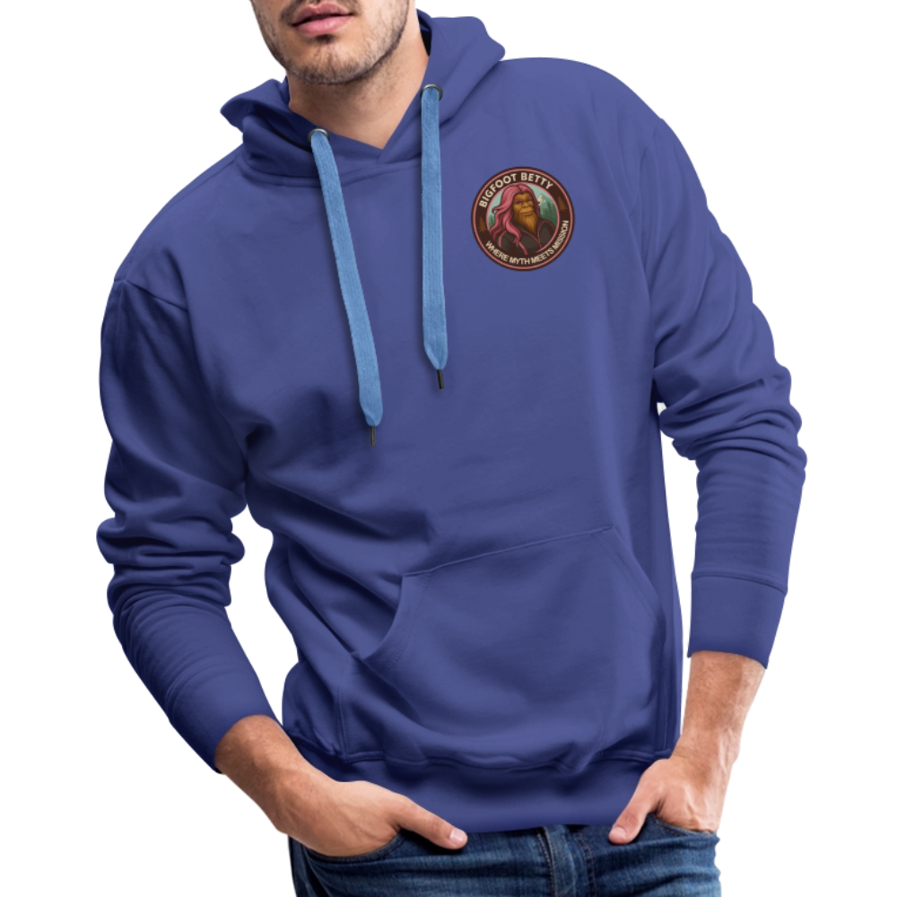 Men’s Premium Hoodie - Where Myth Meets Mission  (RETRO) - royal blue