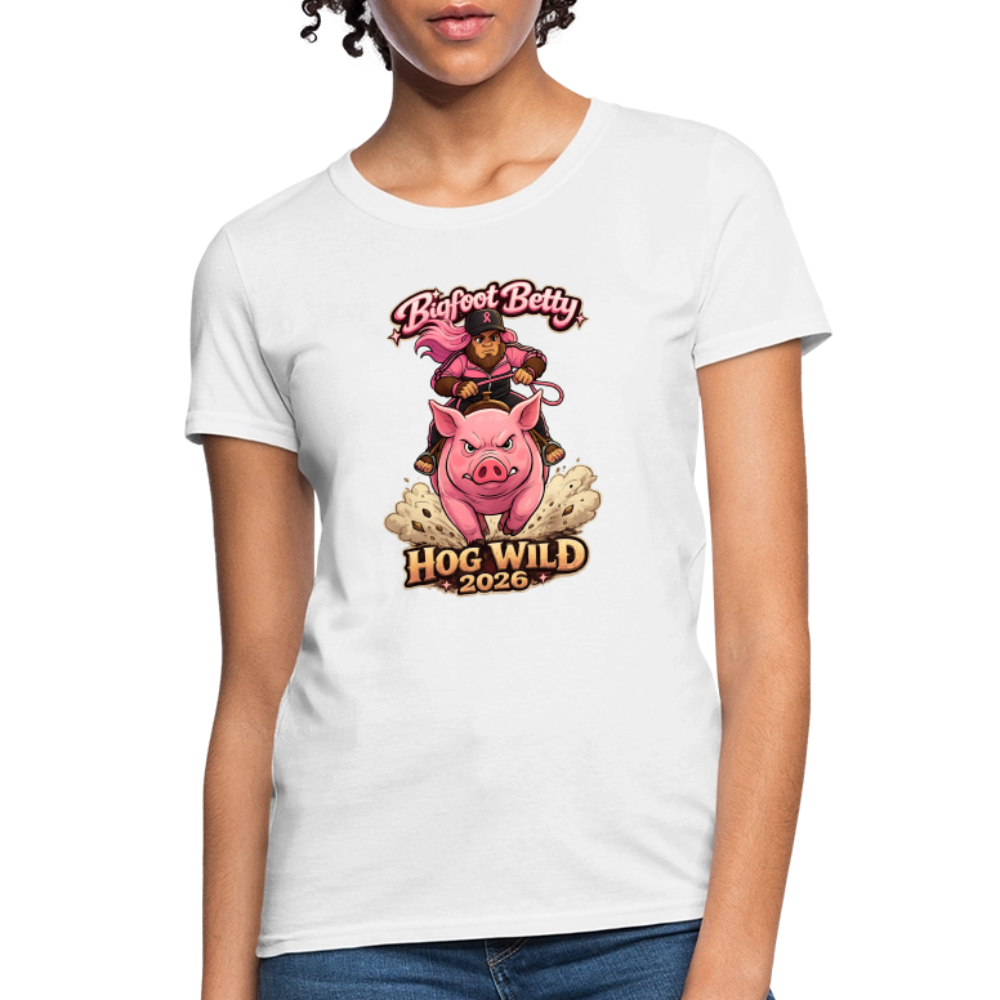 Women's T-Shirt - BFB Hog Wild - HOG - white