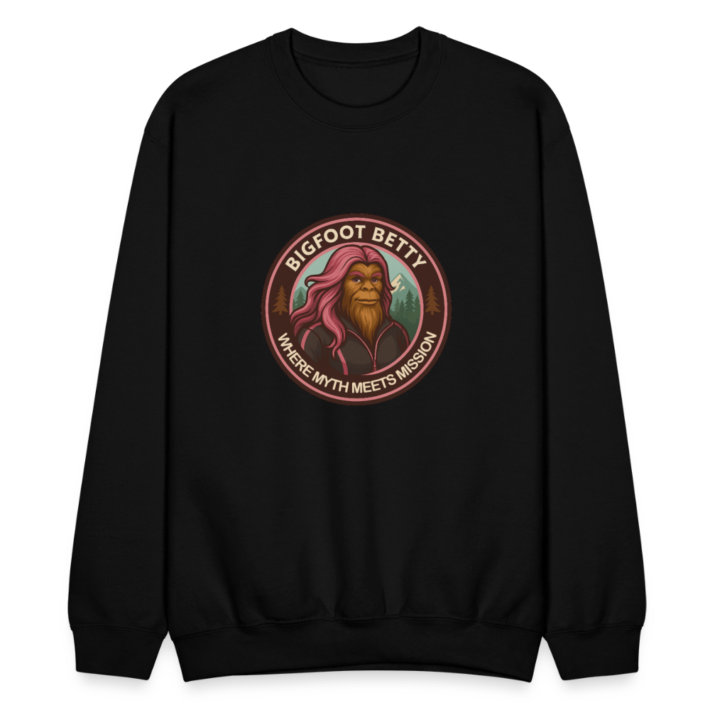 Crewneck Sweatshirt - Where Myth Meets Mission (RETRO) - black