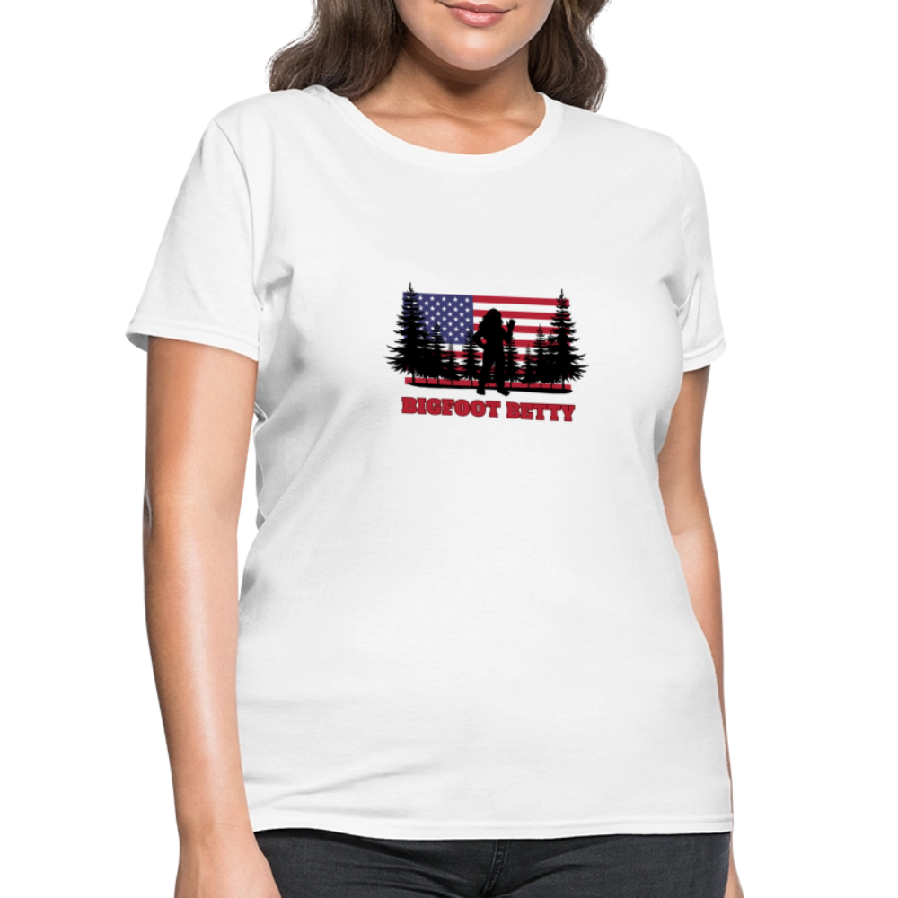BFB July 4 - Forest Flag Women's T-Shirt - white