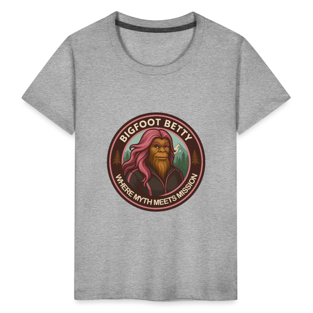 Toddler Premium T-Shirt - Where Myth Meets Mission (RETRO) - heather gray