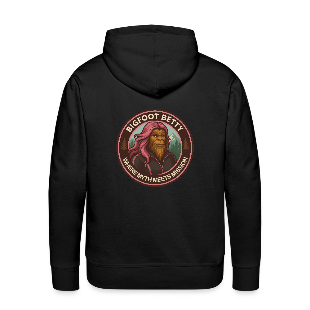 Men’s Premium Hoodie - Where Myth Meets Mission (RETRO) - black