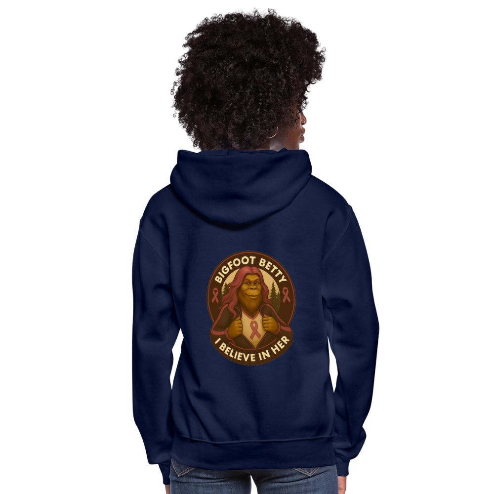 Women's Hoodie - I Believe In Her (RETRO) - navy