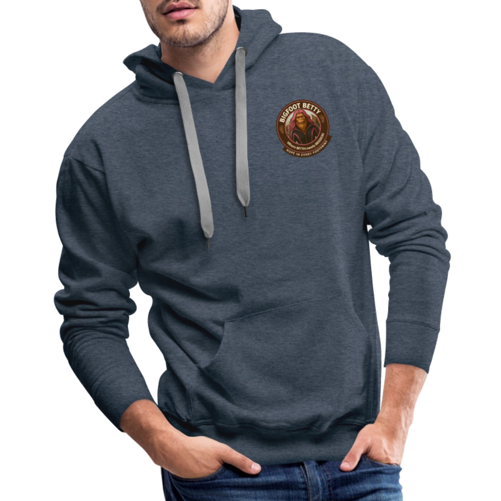 Men’s Premium Hoodie - I Believe In Her (F/B) (RETRO) - heather denim
