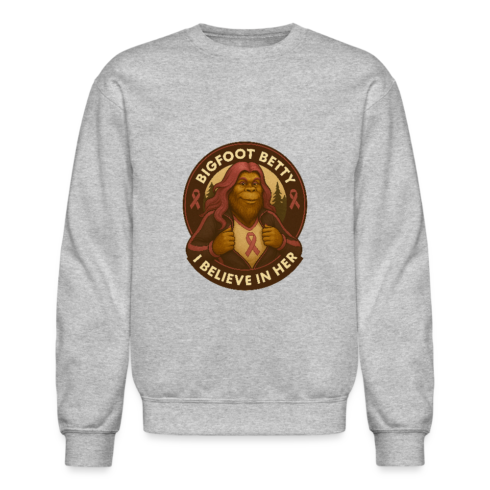 Crewneck Sweatshirt - Where Myth Meets Mission (RETRO) - heather gray