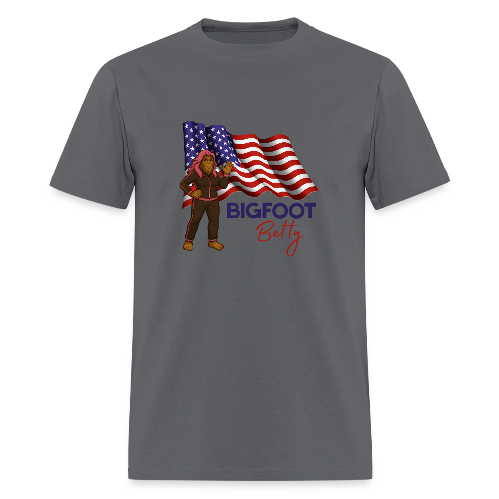 BFB July 4 -Waving Flag Unisex Classic T-Shirt - charcoal