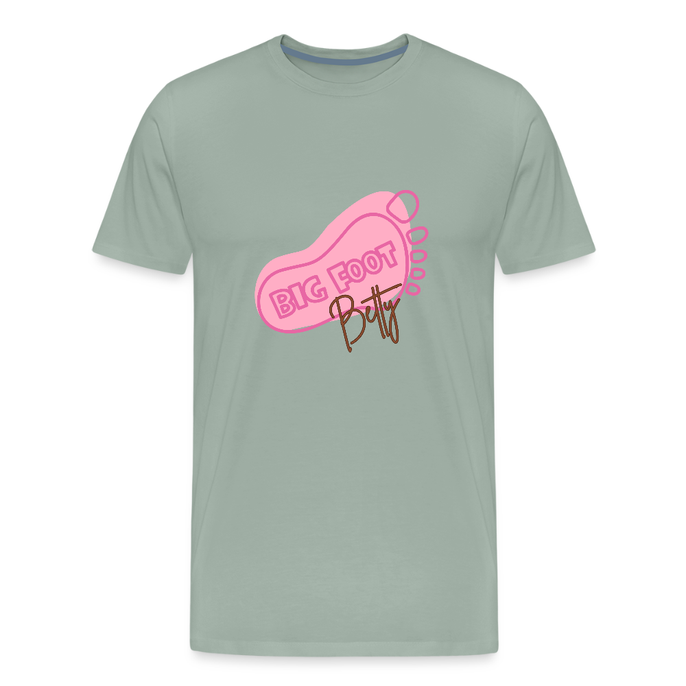 Men's Premium T-Shirt - BFB FootPrint - steel green