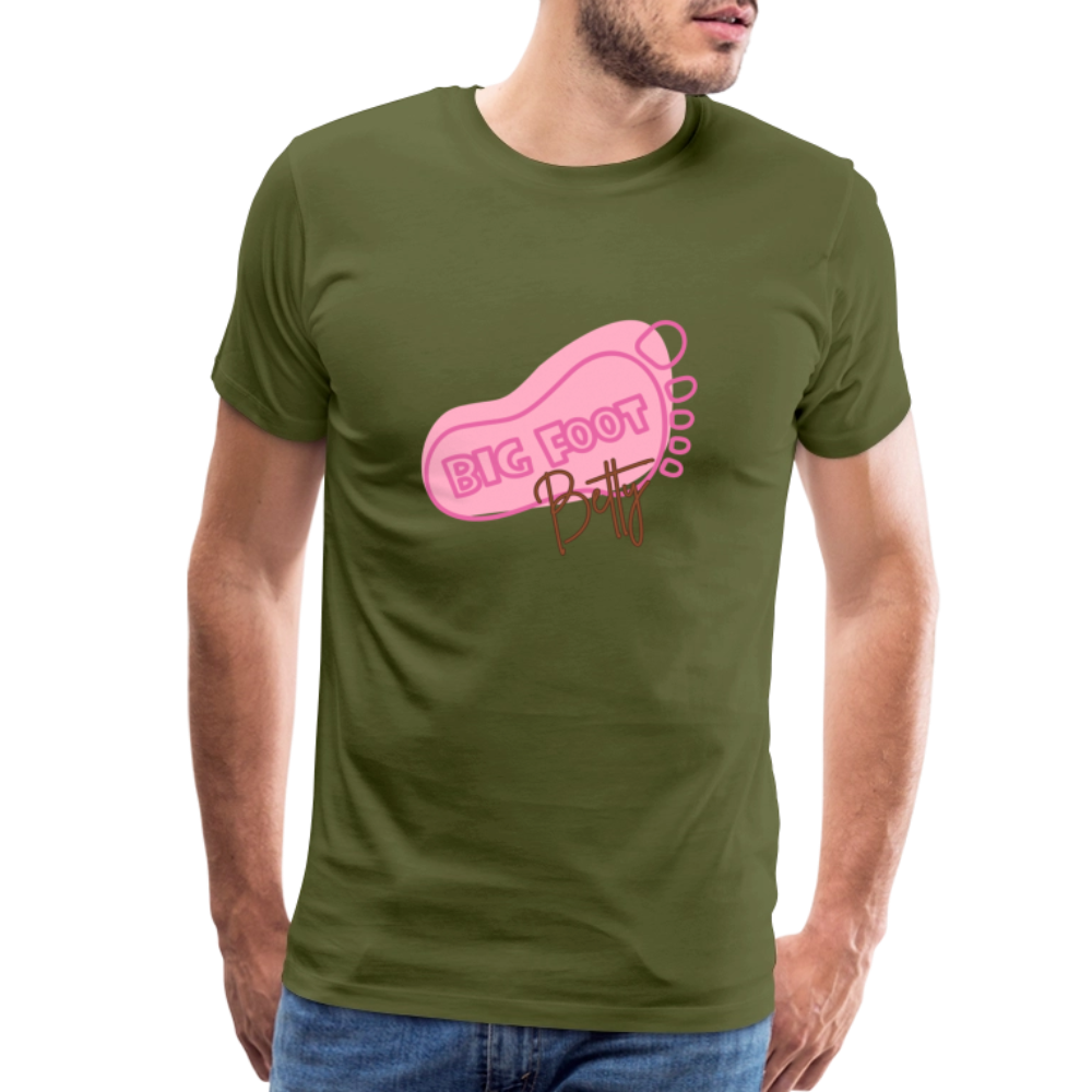 Men's Premium T-Shirt - BFB FootPrint - olive green
