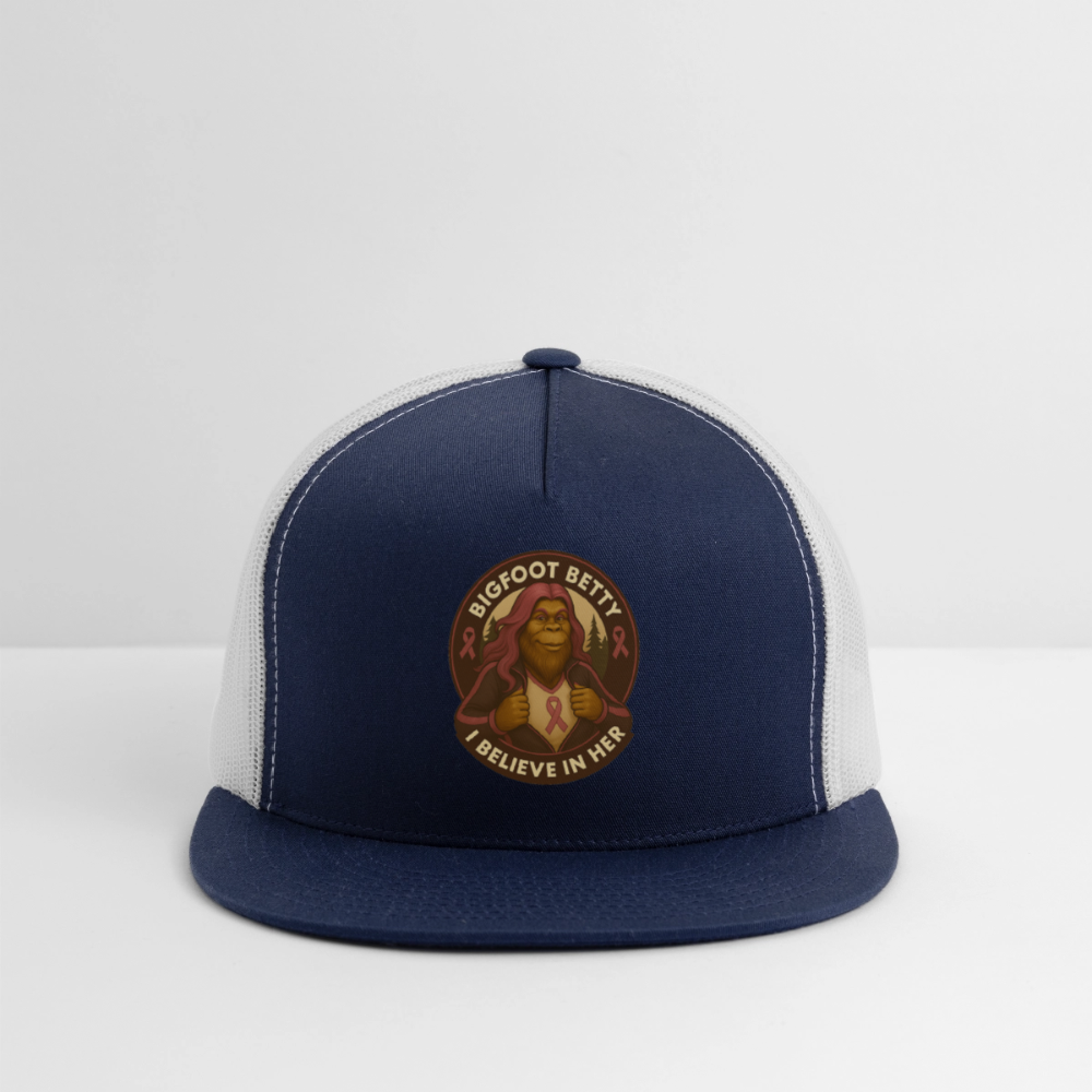 Trucker Hat - I Believe In Her (RETRO) - navy/white