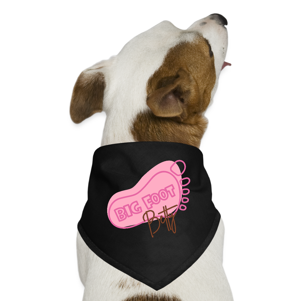 Dog Bandana - BFB FootPrint - black