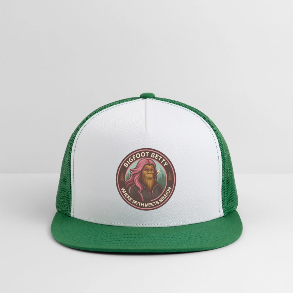 Trucker Hat - Where Myth Meets Mission (RETRO) - white/kelly green