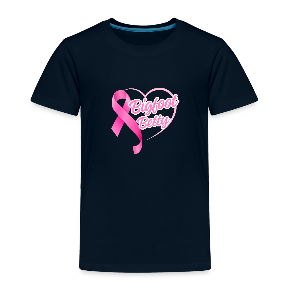 Toddler Premium T-Shirt - BFB Pink Ribbon - deep navy