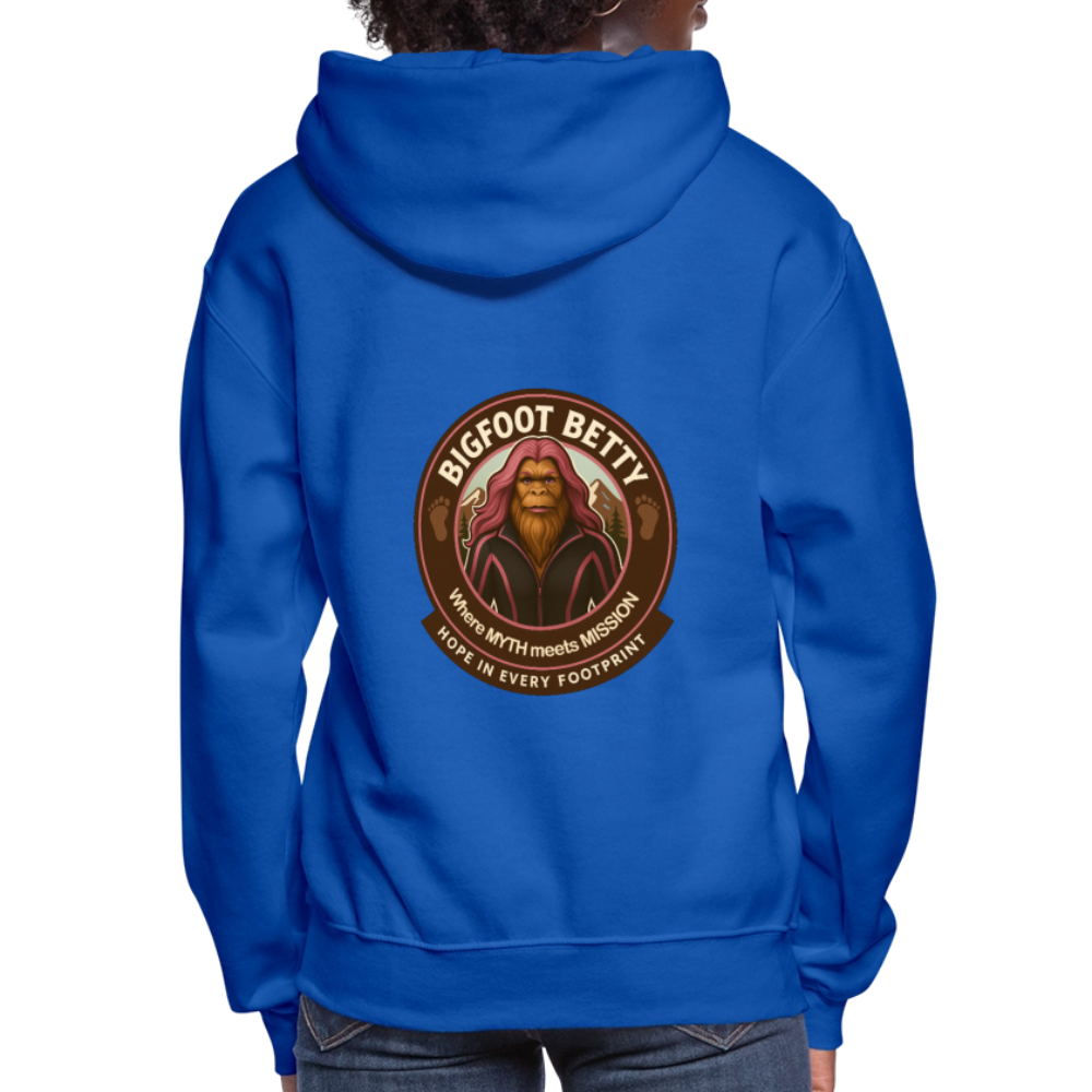 Women's Hoodie - Hope in Every Footprint (RETRO) - royal blue