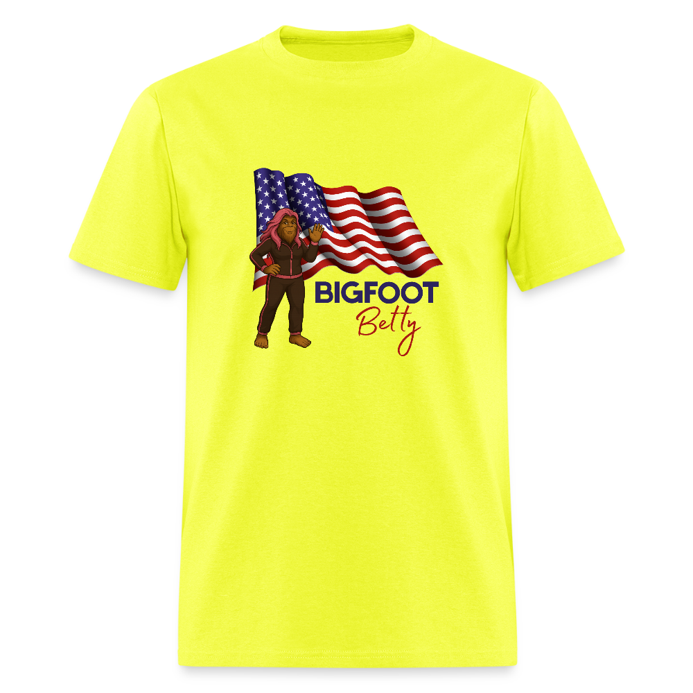 BFB July 4 -Waving Flag Unisex Classic T-Shirt - safety green