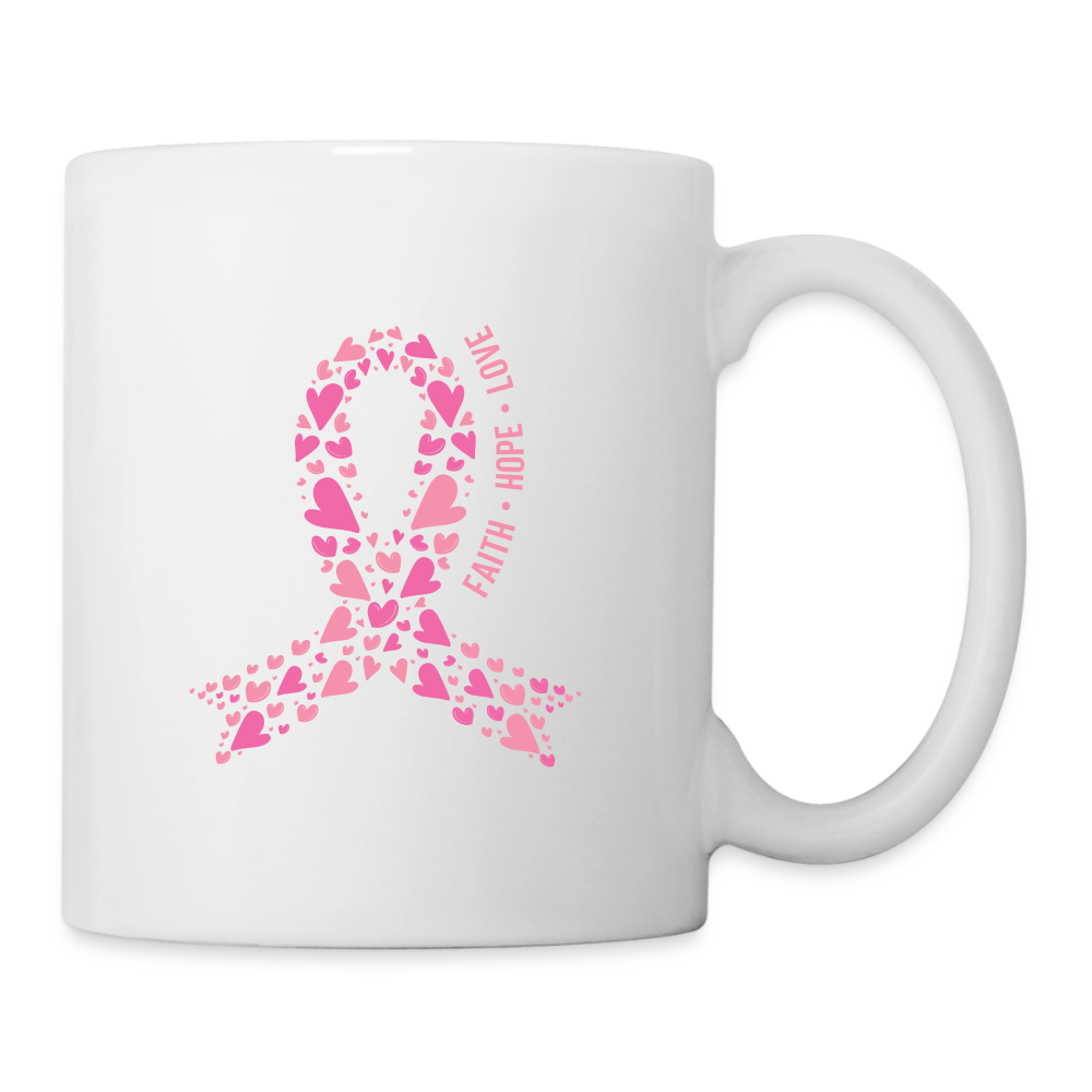 Faith Hope Love Coffee/Tea Mug - white