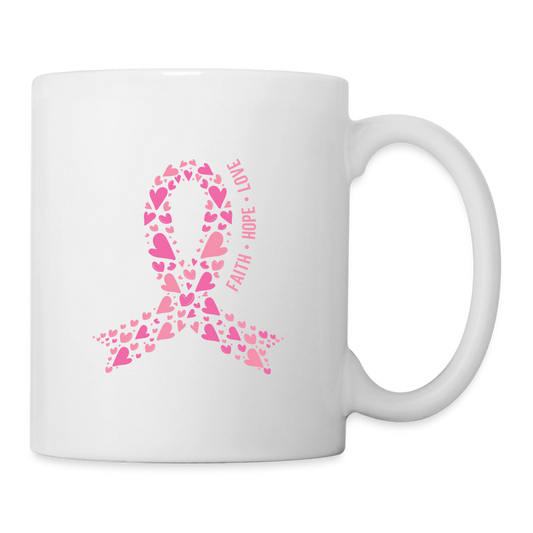 Faith Hope Love Coffee/Tea Mug - white