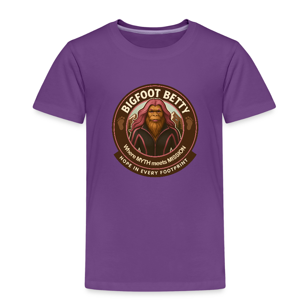 Toddler Premium T-Shirt - Hope in Every Footprint (RETRO) - purple