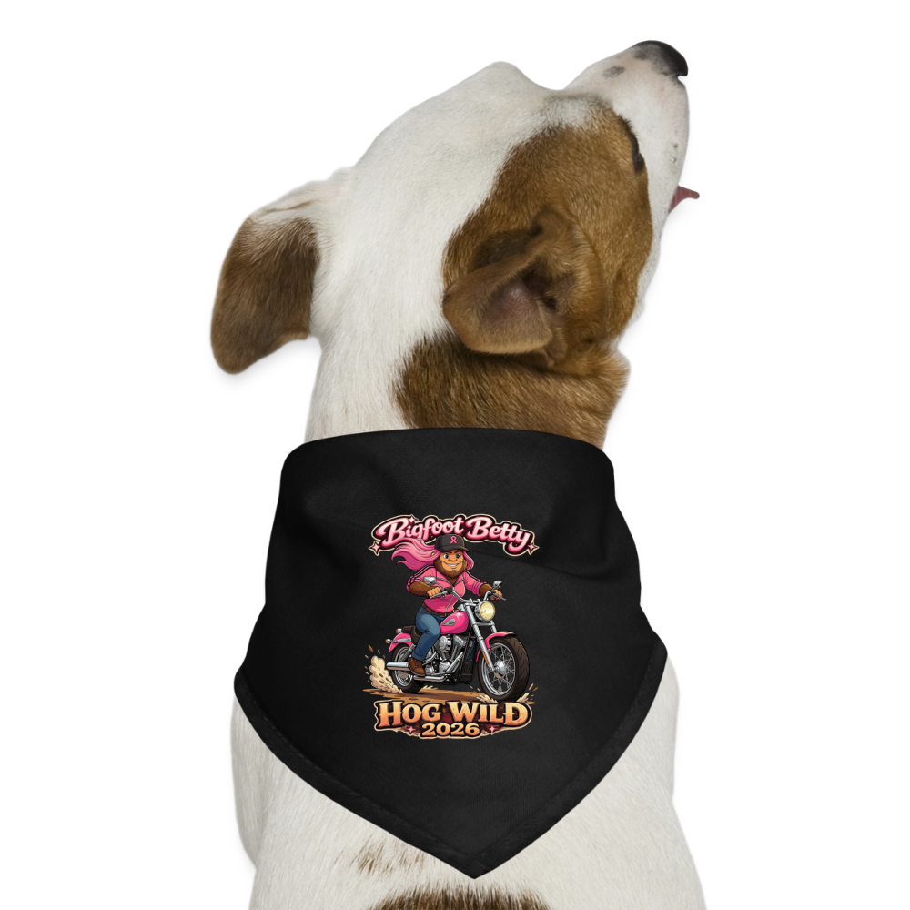 Dog Bandana - BFB Hog Wild - MOTORCYCLE - black