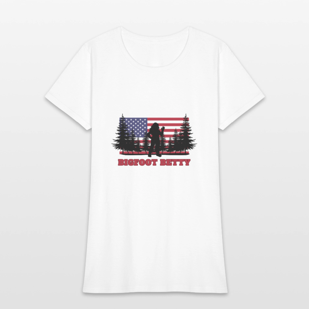 BFB July 4 - Forest Flag Women's T-Shirt - white