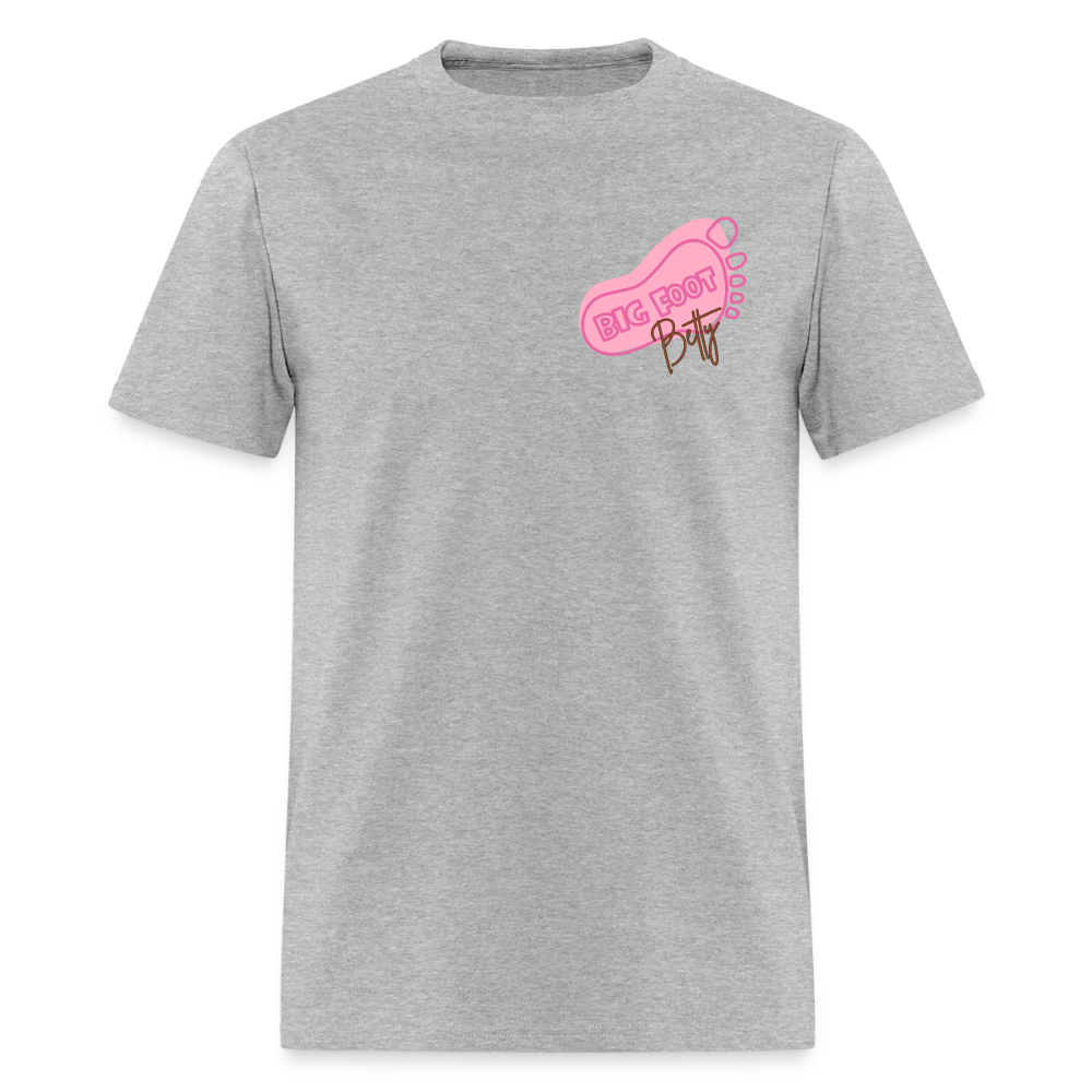 Unisex Classic T-Shirt - BFB FootPrint - heather gray