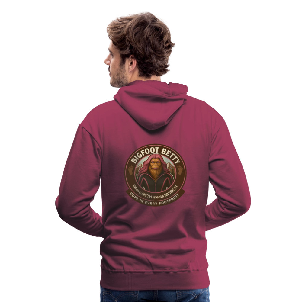 Men’s Premium Hoodie - I Believe In Her (F/B) (RETRO) - burgundy