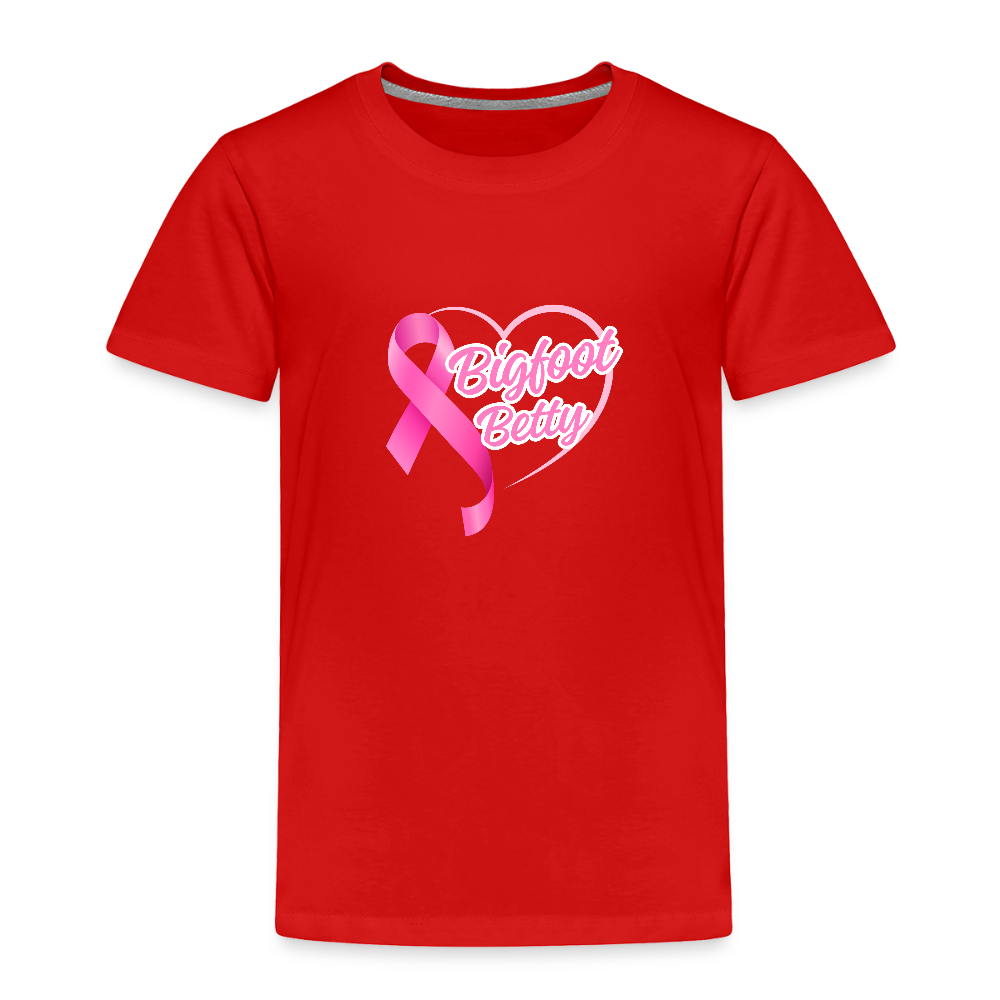 Toddler Premium T-Shirt - BFB Pink Ribbon - red
