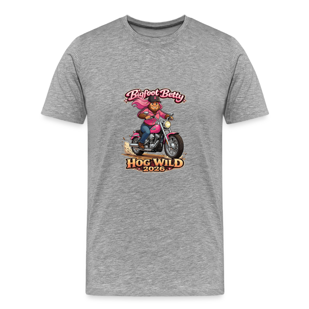Men's Premium T-Shirt - BFB Hog Wild - MOTORCYCLE - heather gray