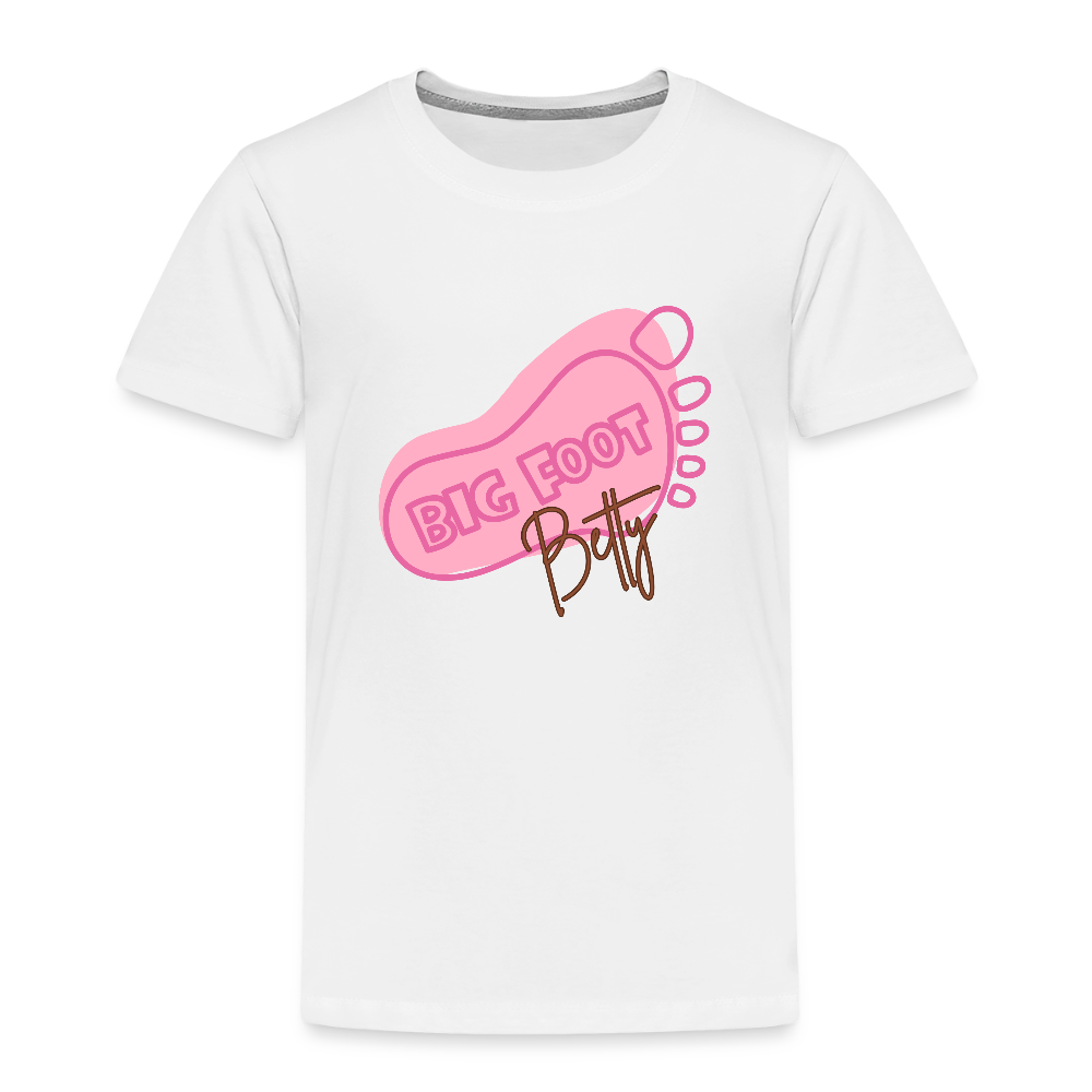 Toddler Premium T-Shirt - BFB FootPrint - white