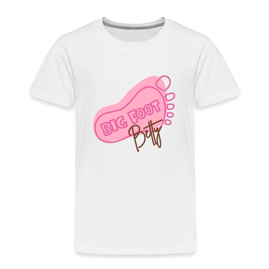 Toddler Premium T-Shirt - BFB FootPrint - white