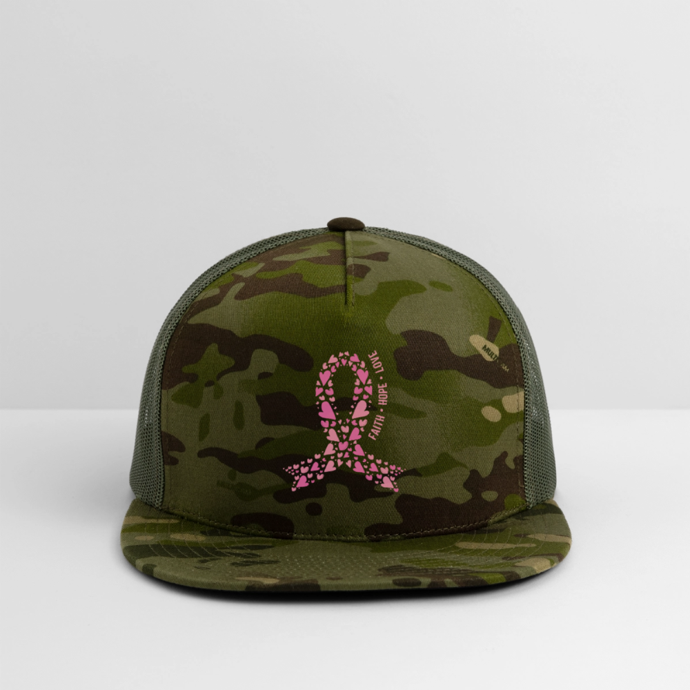 Faith Hope Love Trucker Hat - MultiCam\green