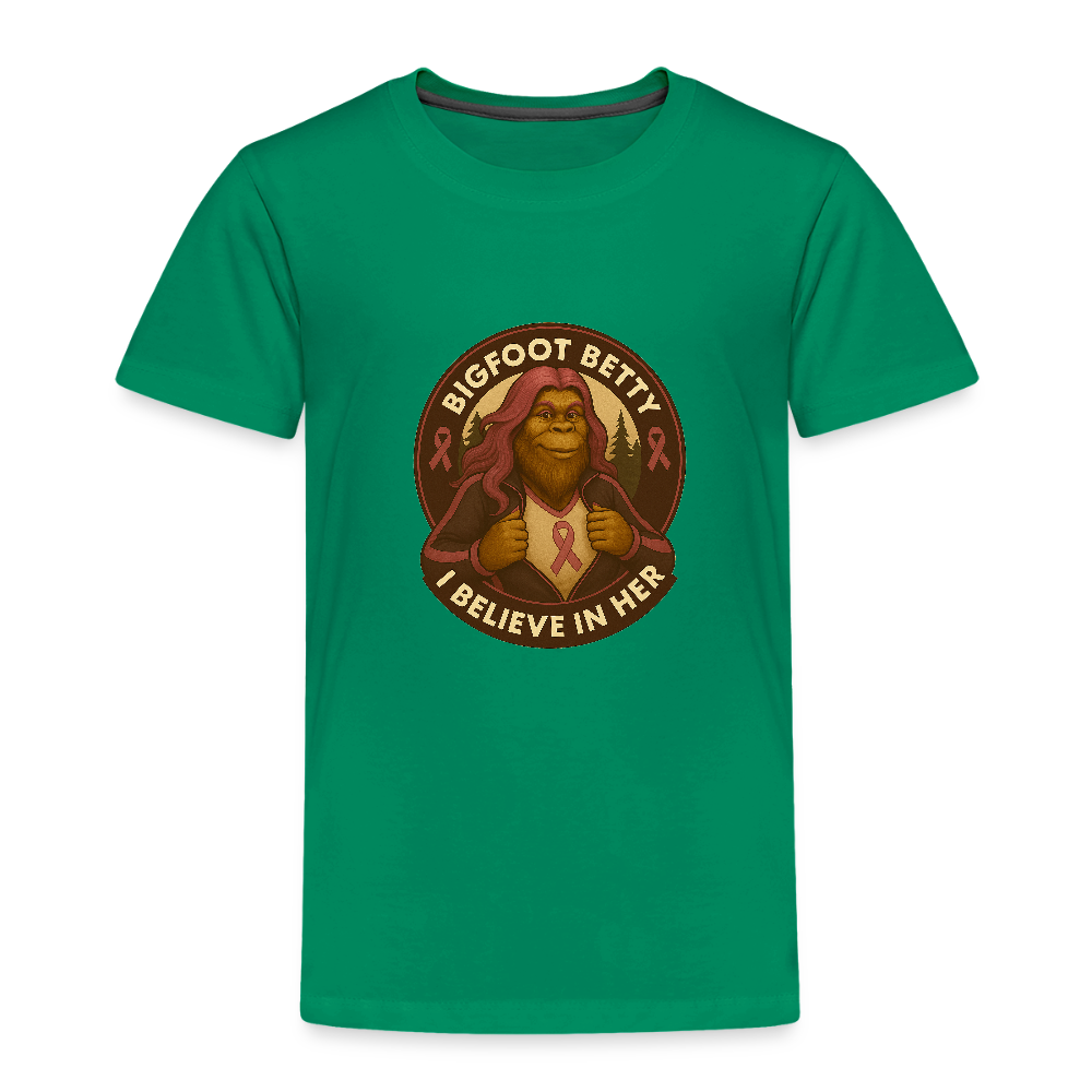 Toddler Premium T-Shirt - I Believe In Her  (RETRO) - kelly green