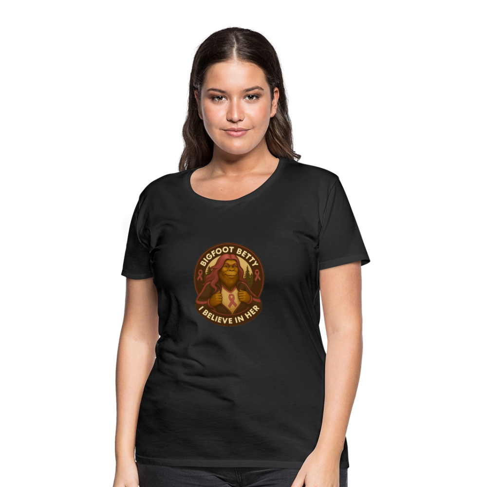 Women’s Premium T-Shirt - I Believe In Her (RETRO) - black