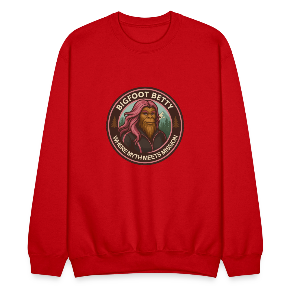 Crewneck Sweatshirt - Where Myth Meets Mission (RETRO) - red