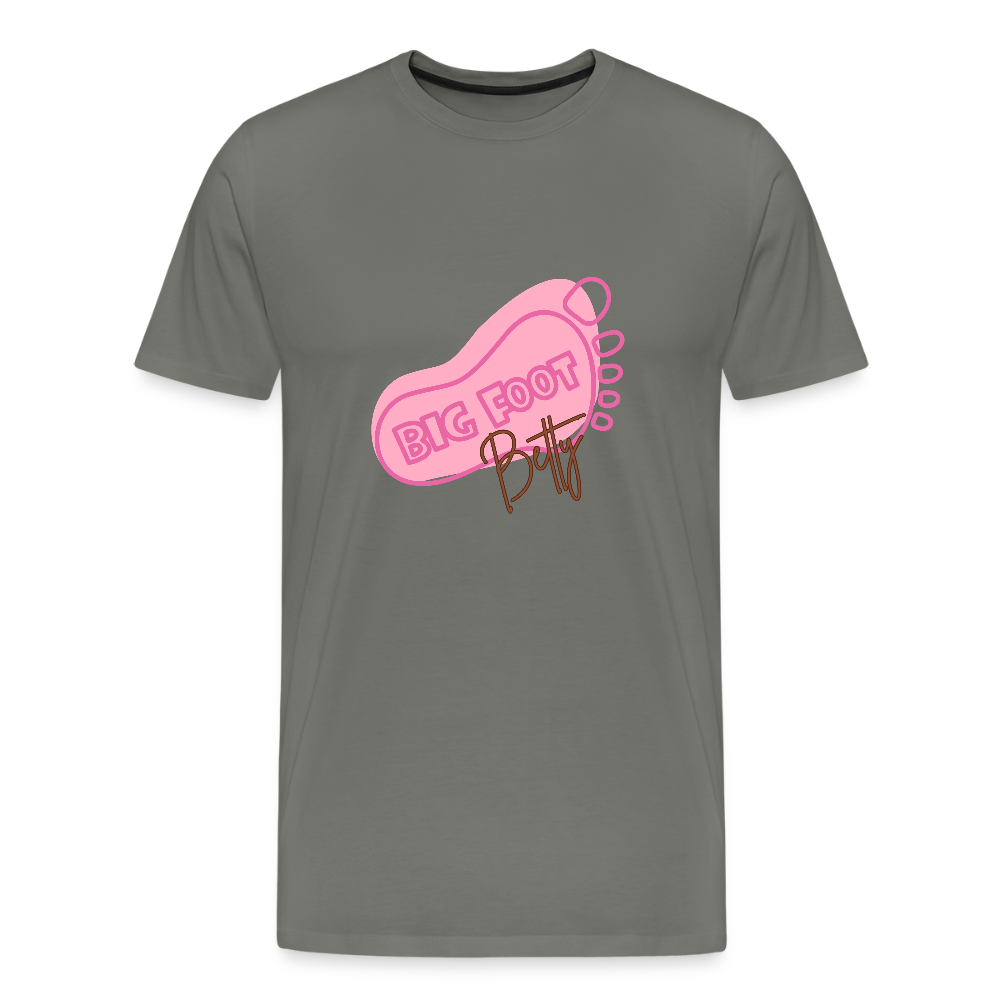 Men's Premium T-Shirt - BFB FootPrint - asphalt gray