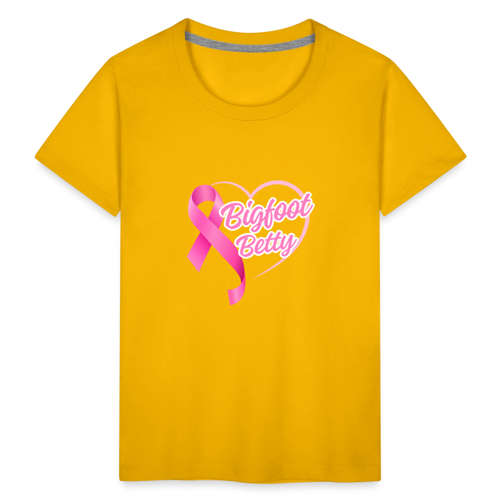 Toddler Premium T-Shirt - BFB Pink Ribbon - sun yellow
