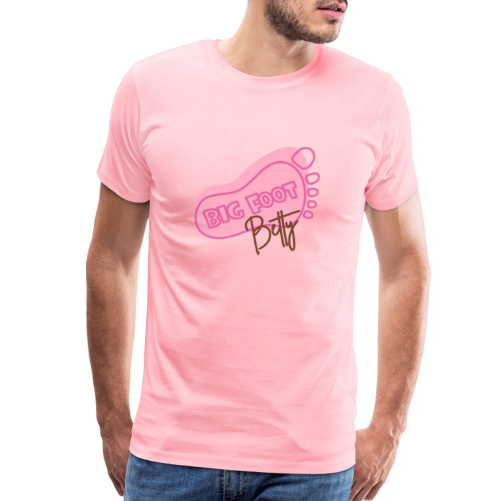 Men's Premium T-Shirt - BFB FootPrint - pink