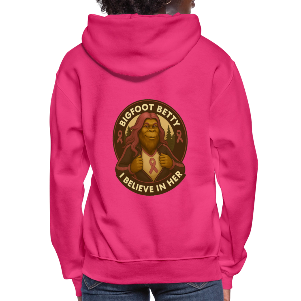 Women's Hoodie - I Believe In Her (RETRO) - fuchsia