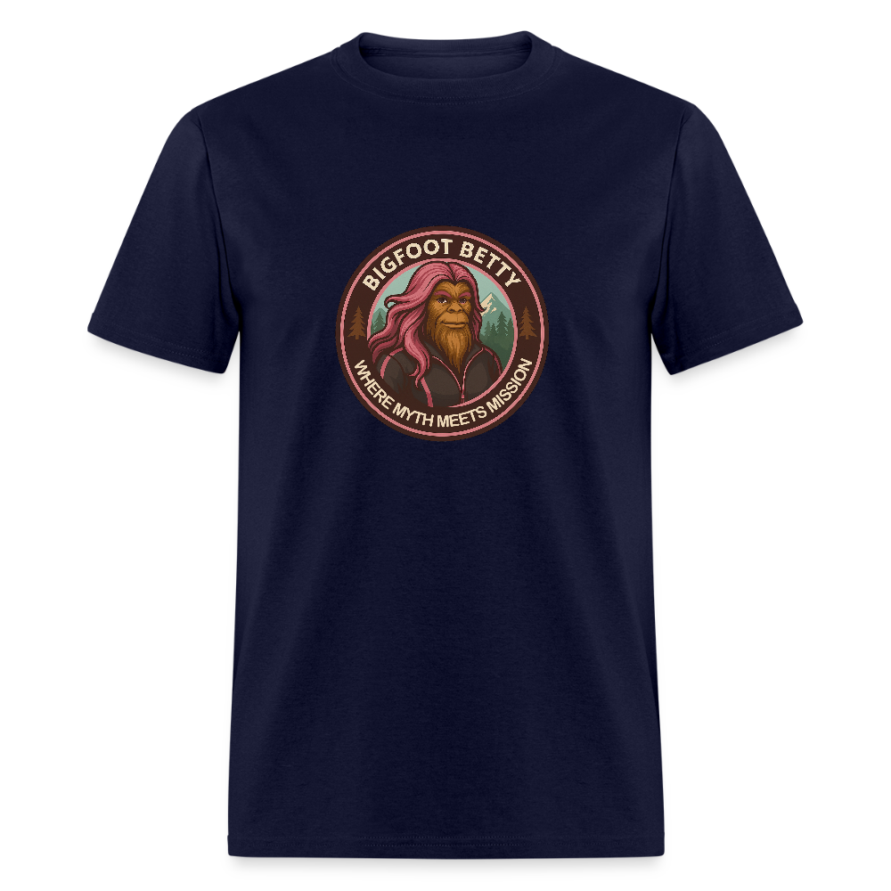 Unisex Classic T-Shirt - Where Myth Meets Mission (RETRO) - navy