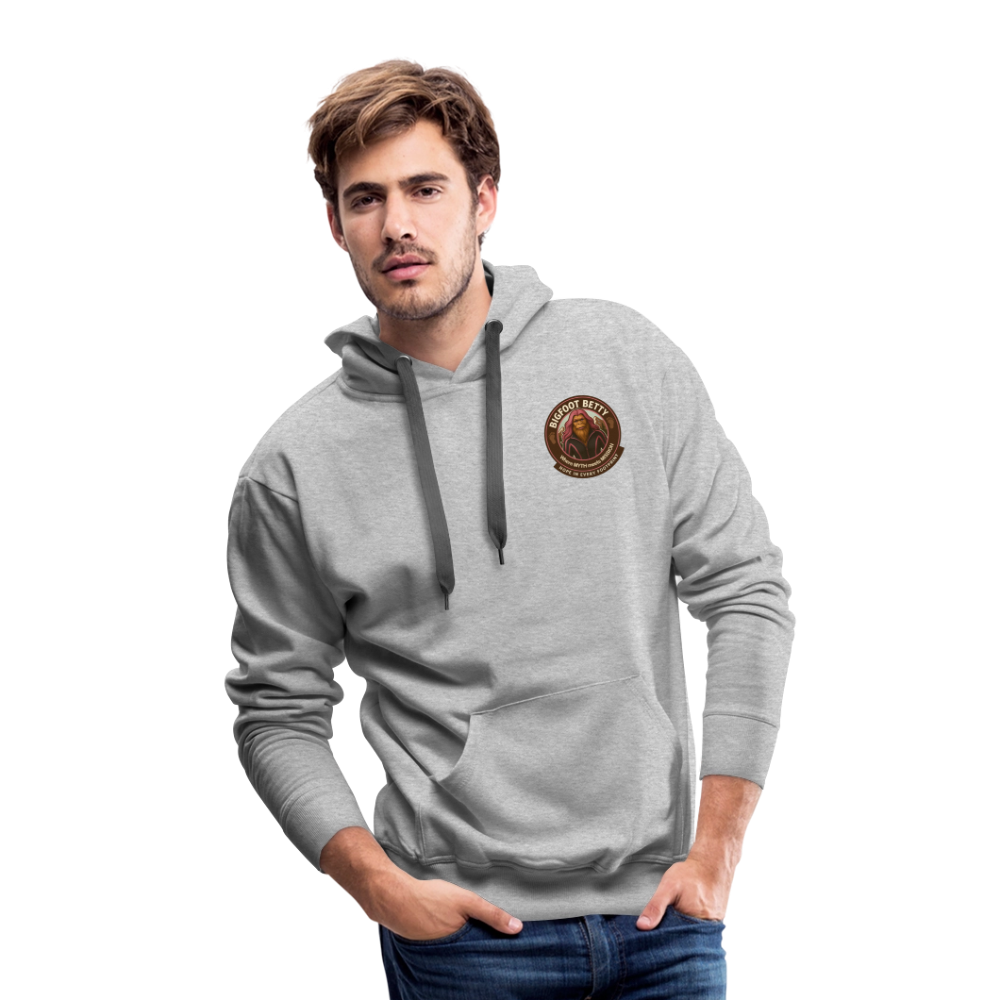 Men’s Premium Hoodie - I Believe In Her (F/B) (RETRO) - heather grey